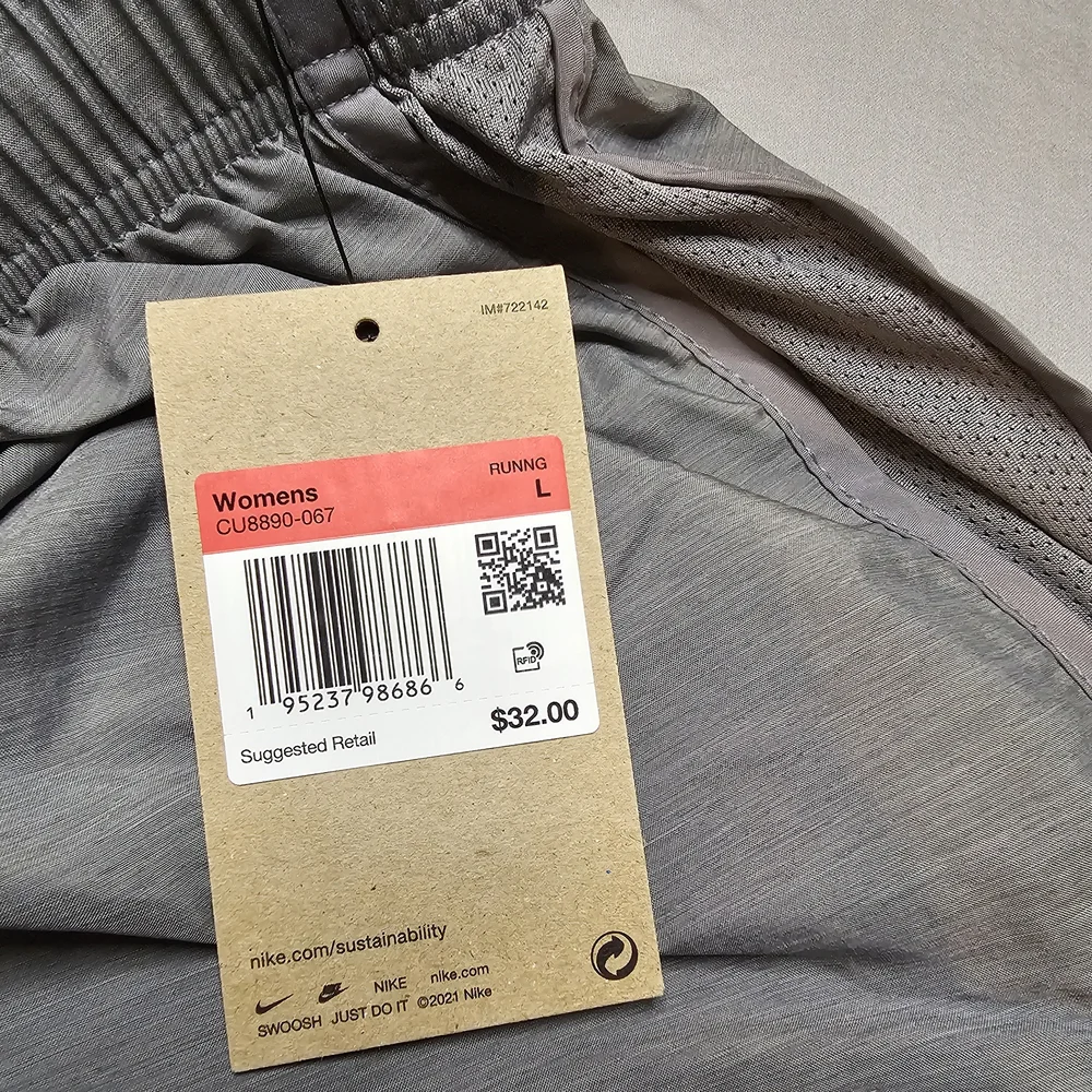 Nike Women's Gray‎ Dri Fit Athletic Shorts - Picture 2 of 4